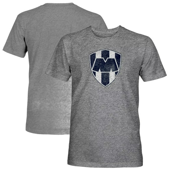 Men's 1863FC Gray CF Monterrey Color Badge Vintage Tri-Blend T-Shirt