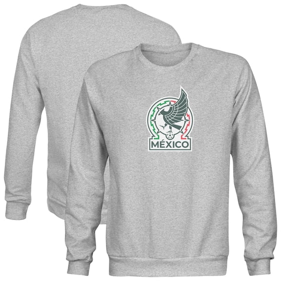 Men's 1863FC Gray Mexico National Team Color Badge Sweatshirt