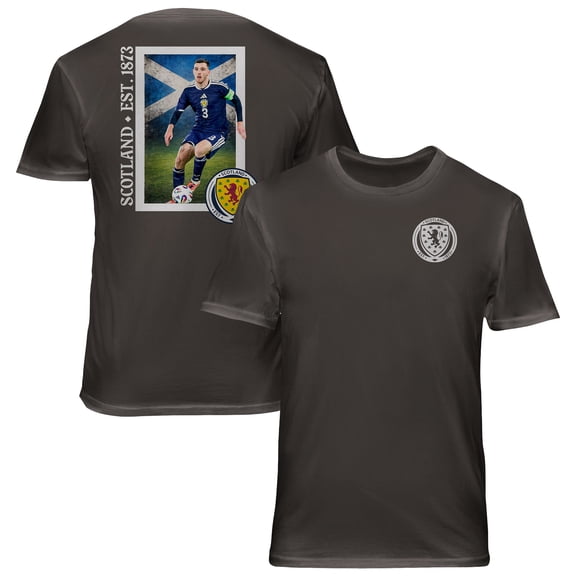 Men's 1863FC Gray Scotland National Team Post Stamp Soft Wash T-Shirt