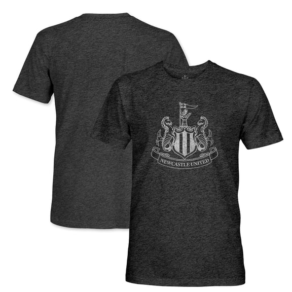 Men's 1863FC Heather Black Newcastle United Mono Badge Vintage Tri-Blend T-Shirt