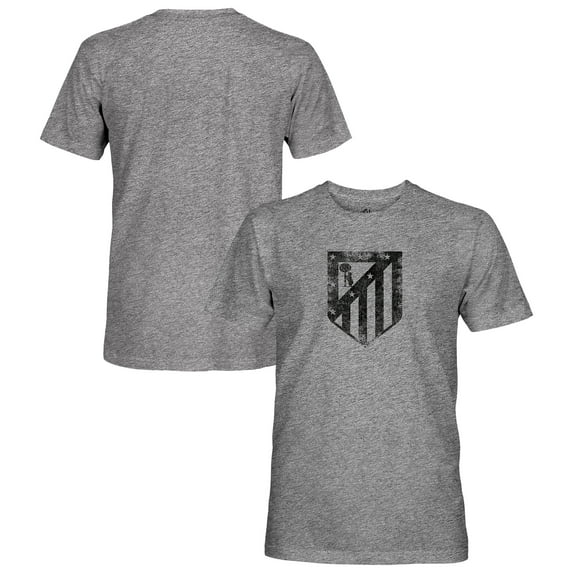 Men's-1863FC  Heather Gray Atletico de Madrid Vintage Tri-Blend Short Sleeve T-Shirt