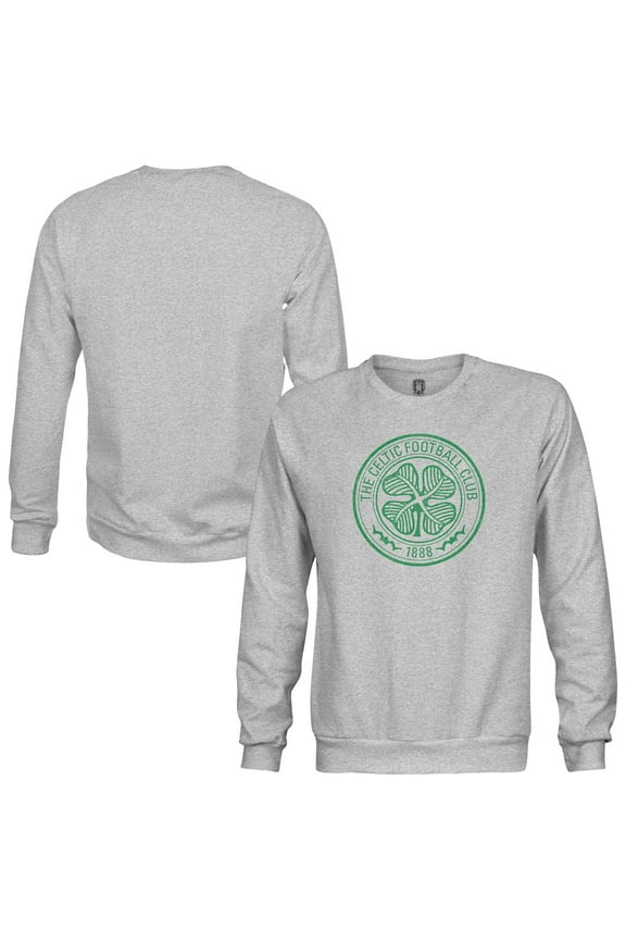 Men's-1863FC  Heather Gray Celtic Pullover Crewneck Sweatshirt