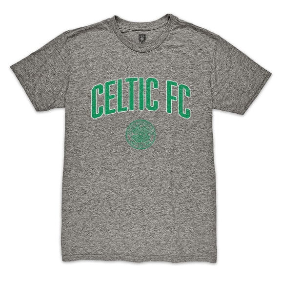 Men's 1863FC  Heather Gray Celtic Wordmark Vintage Tri-Blend T-Shirt