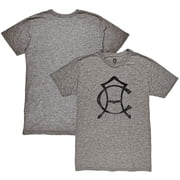 Mens 1863FC Heather Gray Club America Retro Crest Twisted Tri-Blend Slub T-Shirt