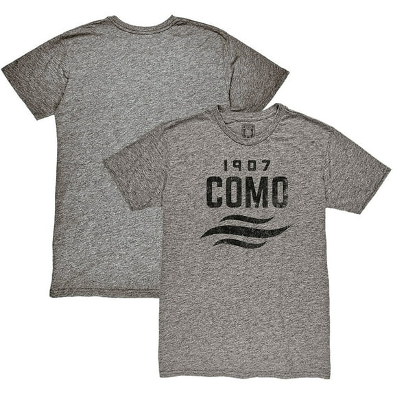 Men's 1863FC Heather Gray Como 1907 Mono Crest Twisted Tri-Blend Slub T-Shirt