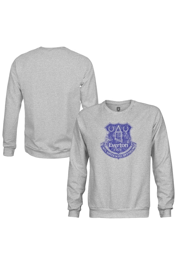 Men's-1863FC  Heather Gray Everton Pullover Crewneck Sweatshirt