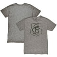 thumbnail image 1 of Men's 1863FC  Heather Gray Santos FC Retro Crest Twisted Tri-Blend Slub T-Shirt, 1 of 3