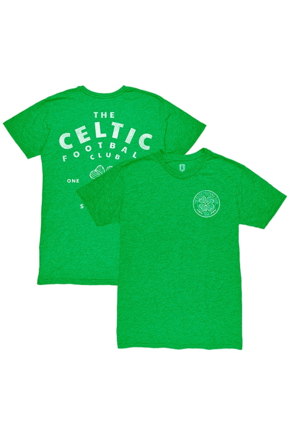 Men's 1863FC  Heather Green Celtic Front Back Date Twisted Tri-Blend T-Shirt