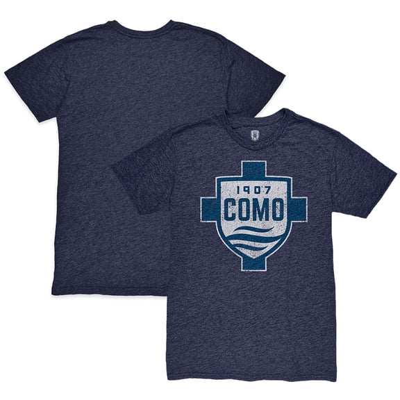 Men's 1863FC Heather Navy Como 1907 Color Crest Twisted Tri-Blend Slub T-Shirt