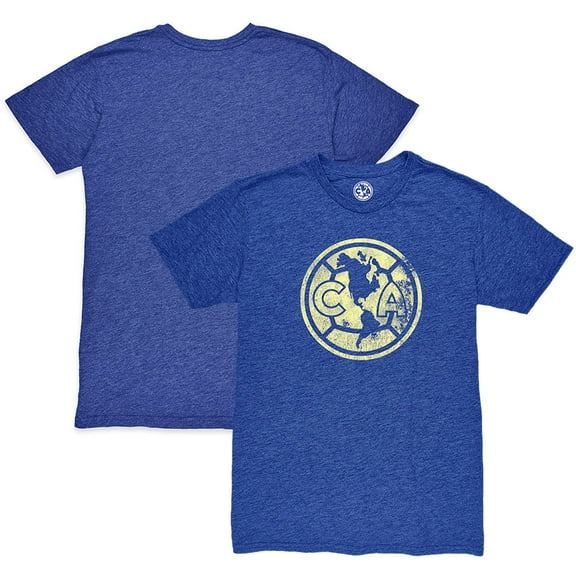 Men's 1863FC  Heather Royal Club America Mono Crest Twisted Tri-Blend Slub T-Shirt