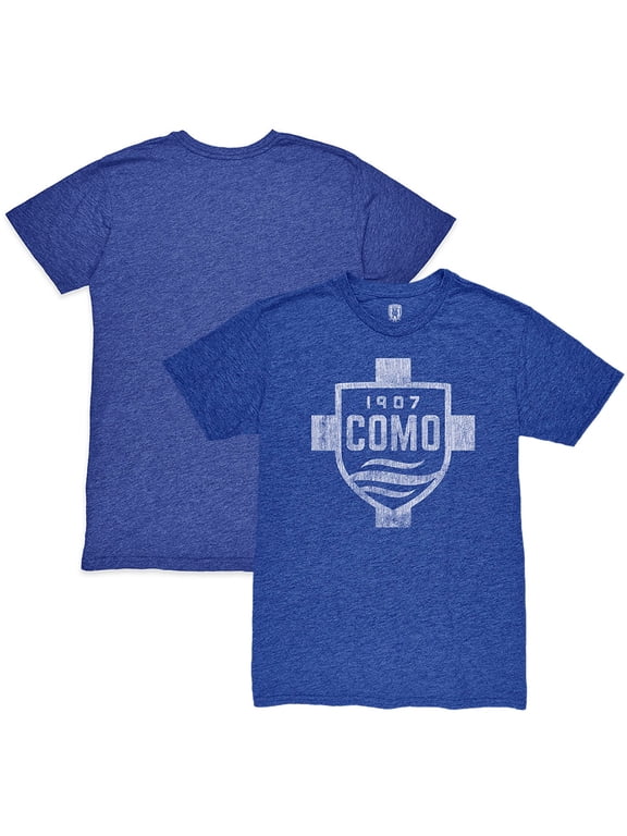 Men's 1863FC Heather Royal Como 1907 Mono Crest Twisted Tri-Blend Slub T-Shirt