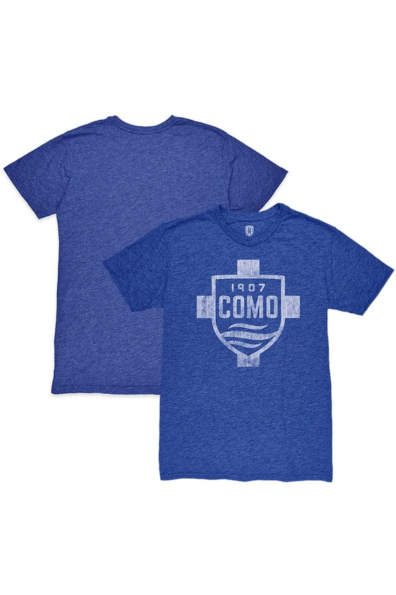 Men's 1863FC Heather Royal Como 1907 Mono Crest Twisted Tri-Blend Slub T-Shirt