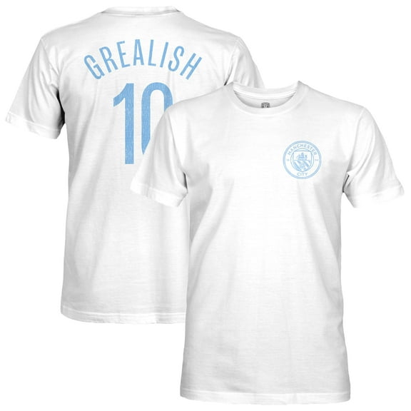 Men's 1863FC Jack Grealish White Manchester City Player T-Shirt
