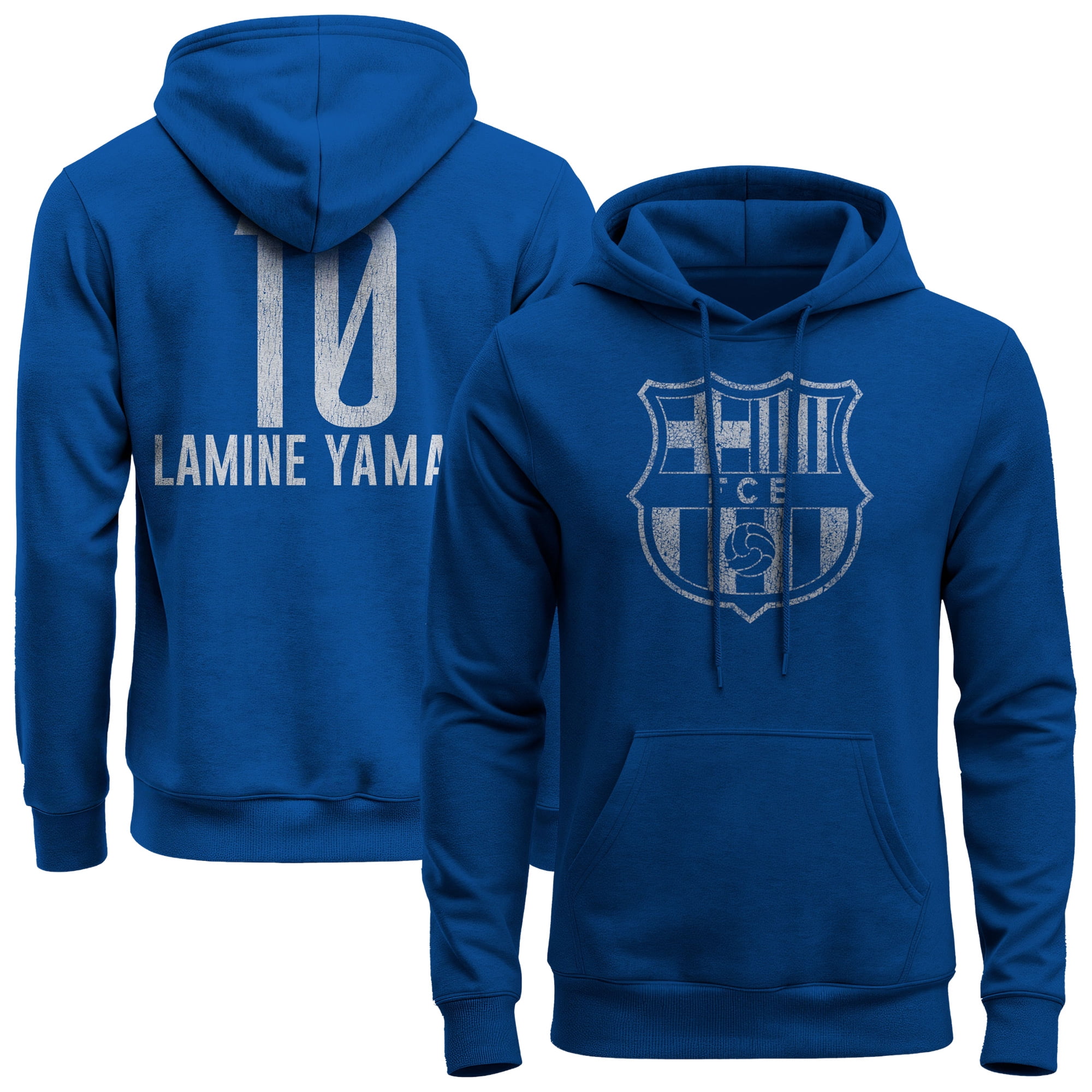 fc barcelona men's fleece pullover hoodie