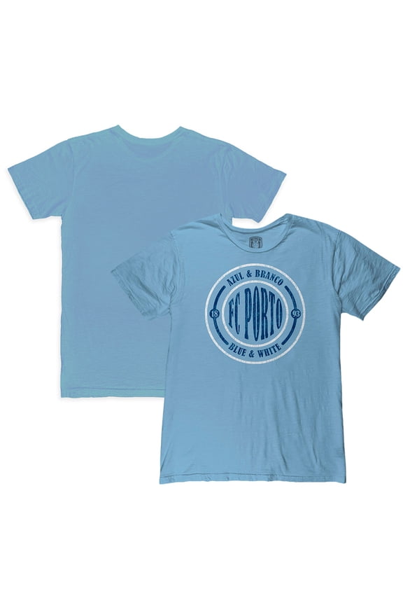 Men's 1863FC Light Blue FC Porto Mono Crest Slub T-Shirt