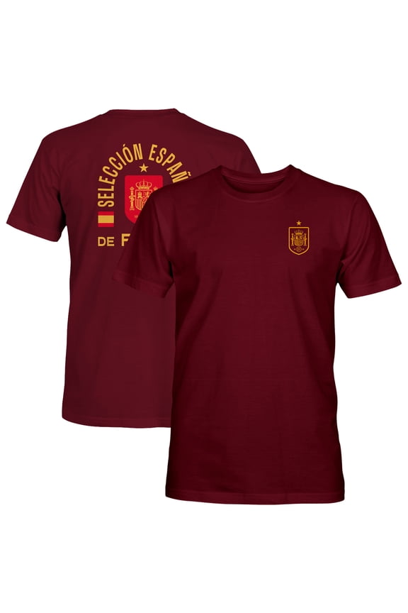 Men's 1863FC  Maroon Spain National Team True To Glory Heavyweight T-Shirt