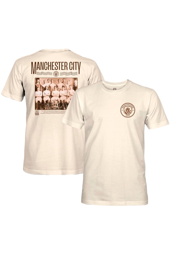 Men's 1863FC Natural Manchester City Vintage Photo T-Shirt