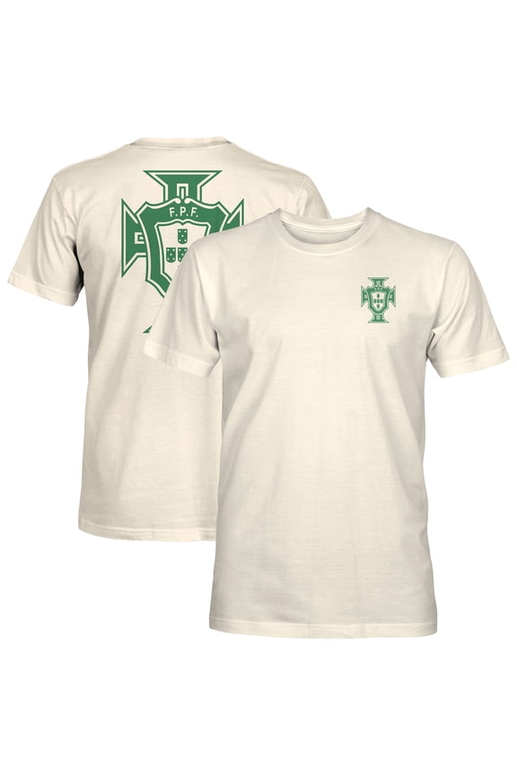 Men's 1863FC Natural Portugal National Team Big Logo Heavyweight T-Shirt