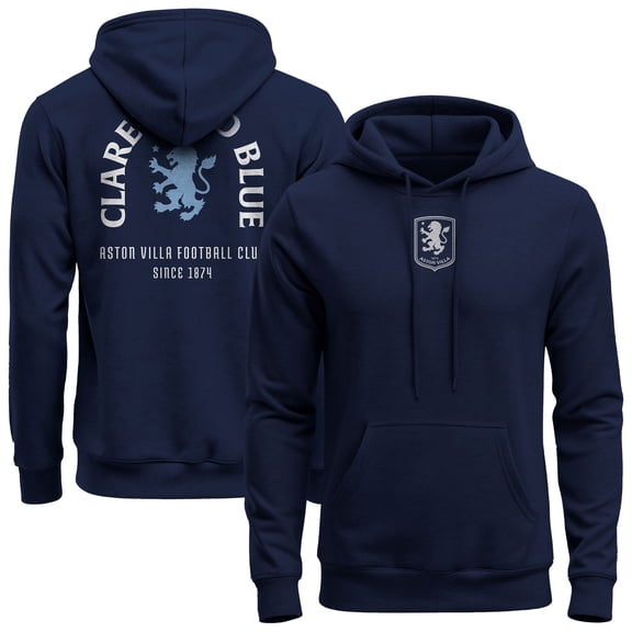 Men's 1863FC  Navy Aston Villa True Glory Fleece Hoodie