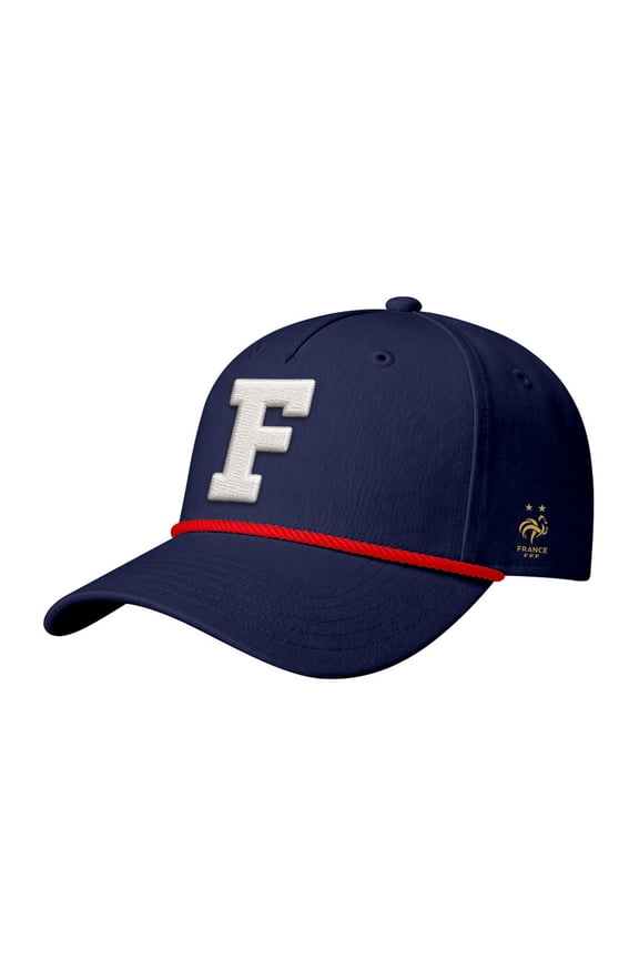 Men's 1863FC Navy France National Team Monogram Relief Adjustable Hat