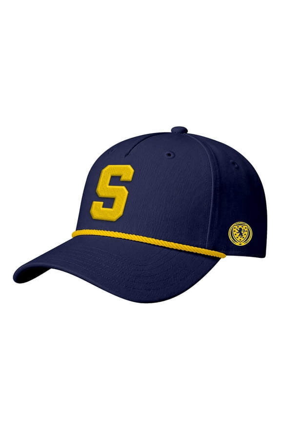 Men's 1863FC Navy Scotland National Team Monogram Relief Adjustable Hat