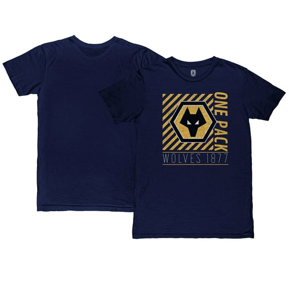 Men's 1863FC  Navy Wolverhampton Wanderers Angle Flow T-Shirt