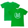thumbnail image 1 of Men's 1863FC  Neon Green VfL Wolfsburg Mono Crest Slub T-Shirt, 1 of 3