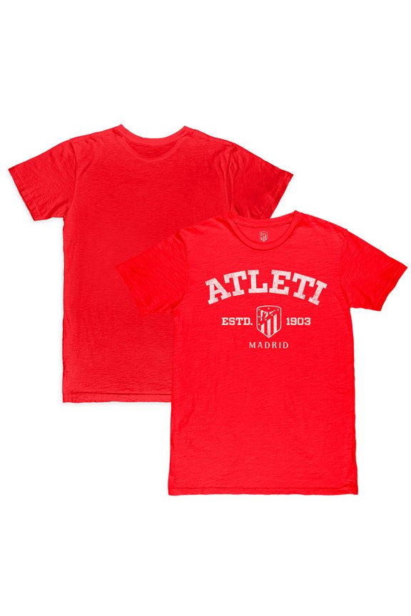 Men's 1863FC  Red Atletico de Madrid Established Slub T-Shirt