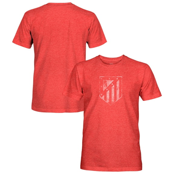Men's-1863FC  Red Atletico de Madrid Vintage Tri-Blend Short Sleeve T-Shirt