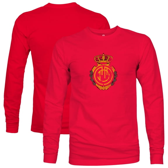 Men's 1863FC  Red RCD Mallorca Color Badge Long Sleeve T-Shirt