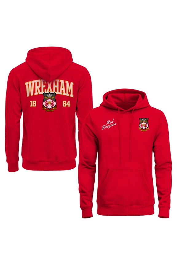Men's 1863FC Red Wrexham Athletic Wordmark Hoodie