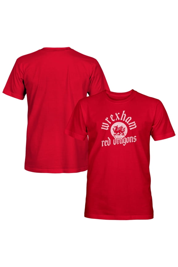 Men's 1863FC Red Wrexham Team Arch T-Shirt