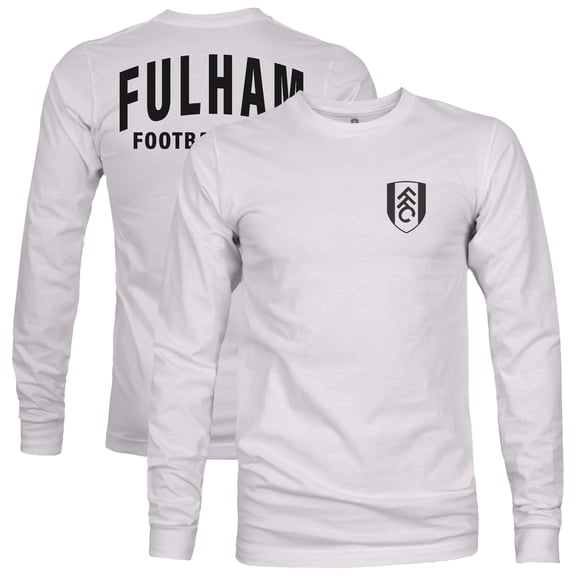 Men's 1863FC  Silver Fulham Team Arch Long Sleeve T-Shirt