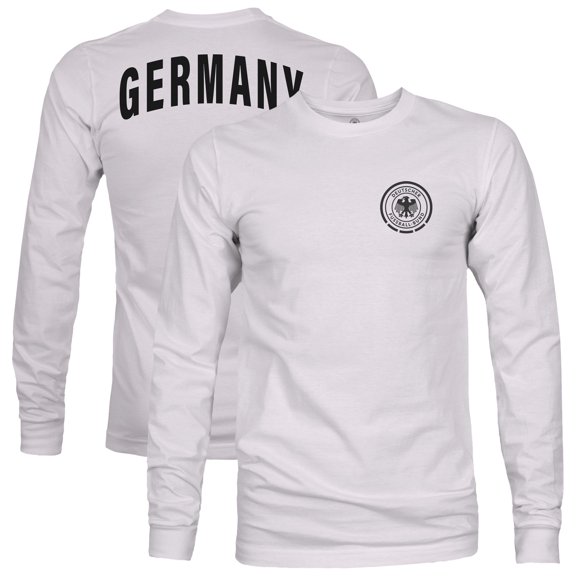 Men's 1863FC  Silver Germany National Team Arch Long Sleeve T-Shirt