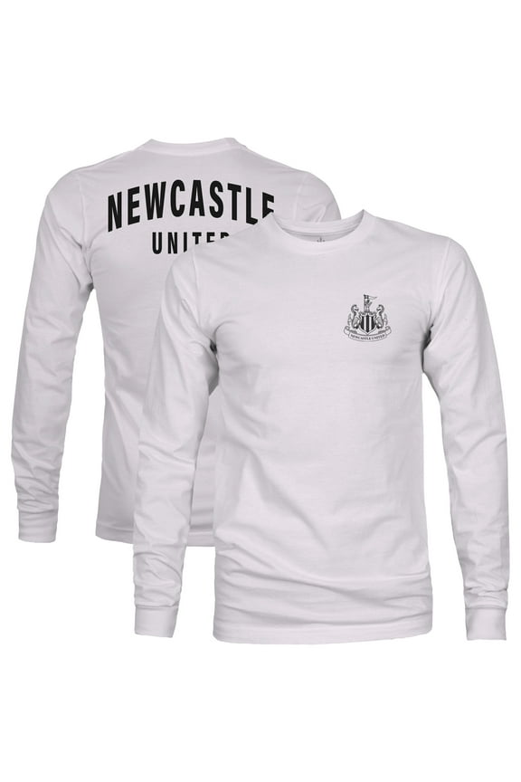 Men's 1863FC  Silver Newcastle United Team Arch Long Sleeve T-Shirt