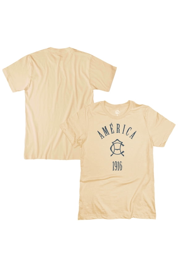 Men's 1863FC Tan Club America Team Arch T-Shirt