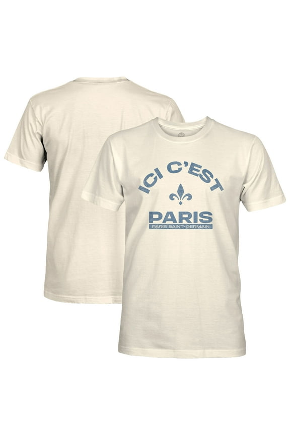 Men's 1863FC Tan Paris Saint-Germain Team Arch T-Shirt