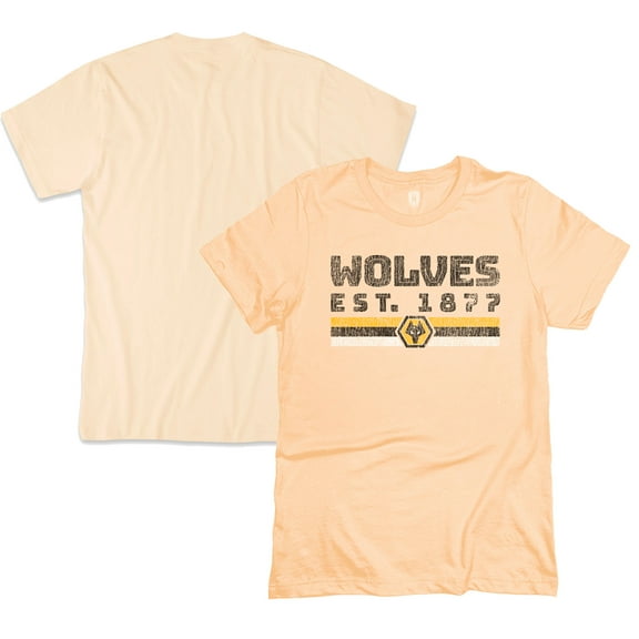 Men's 1863FC Tan Wolverhampton Wanderers Retro Stripes T-Shirt
