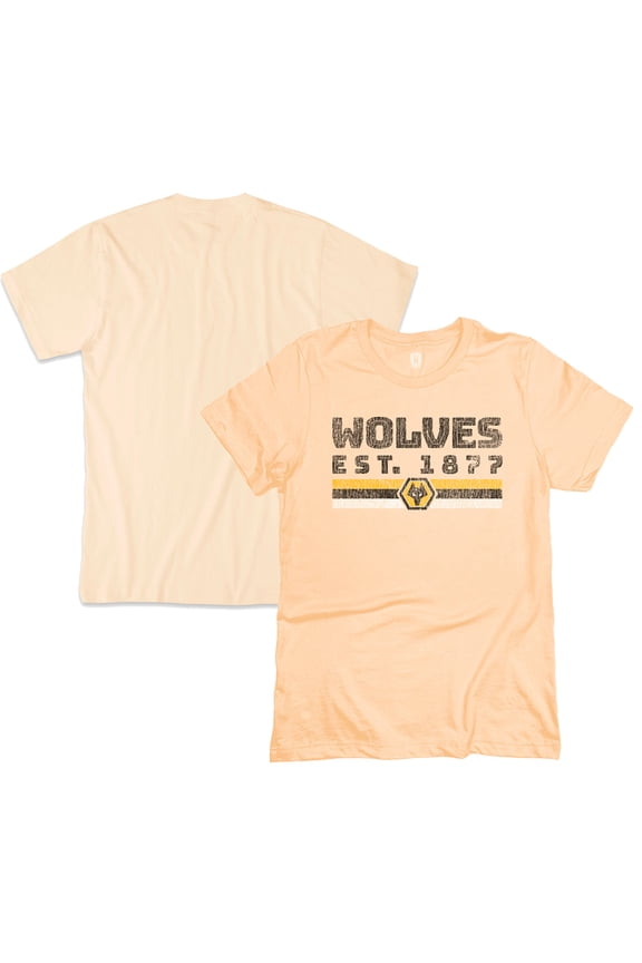 Men's 1863FC Tan Wolverhampton Wanderers Retro Stripes T-Shirt