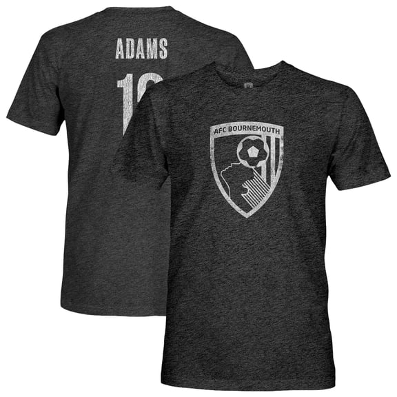 Men's 1863FC Tyler Adams Black AFC Bournemouth Vintage Player Tri-Blend T-Shirt
