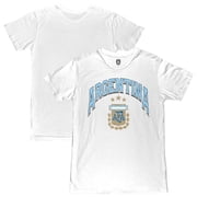 Mens 1863FC White Argentina National Team Retro Wordmark T-Shirt