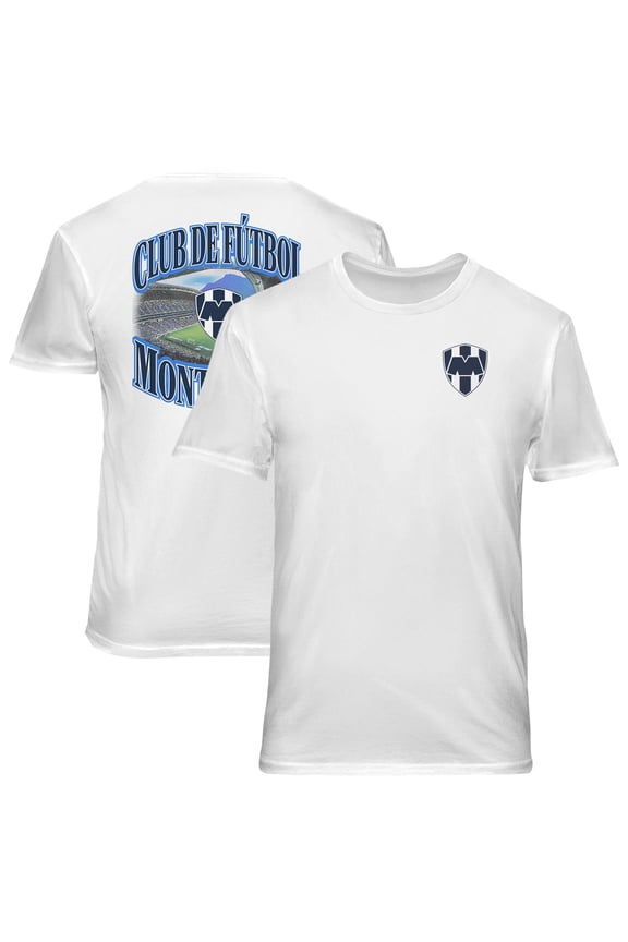 Men's 1863FC  White CF Monterrey Wordmark Cotton T-Shirt