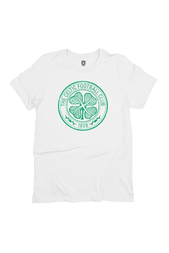 Men's 1863FC White Celtic Mono Badge T-Shirt
