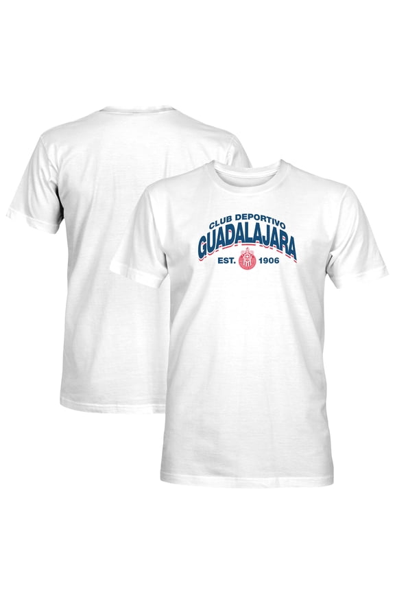 Men's 1863FC White Chivas Team Arch T-Shirt