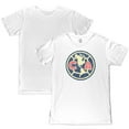 thumbnail image 1 of Men's 1863FC  White Club America Color Crest Slub T-Shirt, 1 of 3