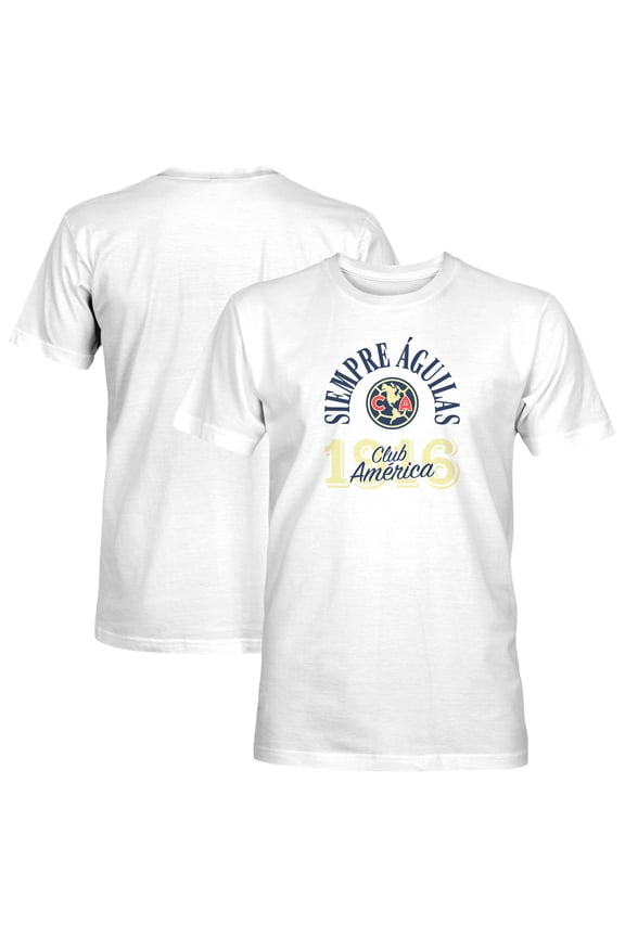 Men's 1863FC  White Club America Team Arch T-Shirt