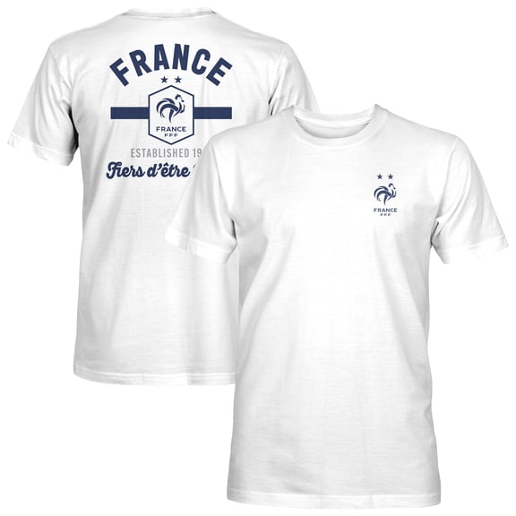 Men's 1863FC White France National Team Bars T-Shirt