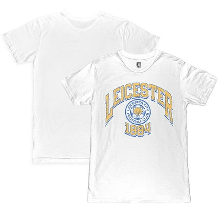 Men's 1863FC White Leicester City Retro Wordmark T-Shirt