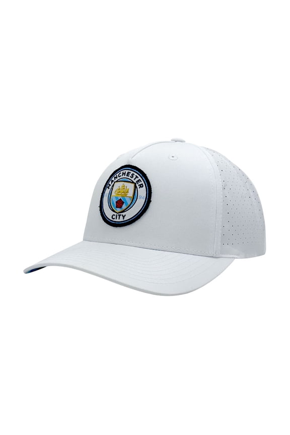 Men's 1863FC White Manchester City Mono Badge High Point Adjustable Hat