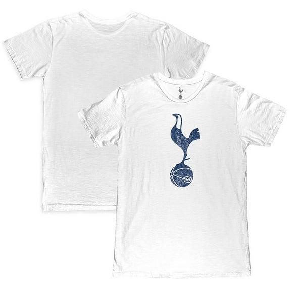 Men's 1863FC  White Tottenham Hotspur Mono Crest Slub T-Shirt